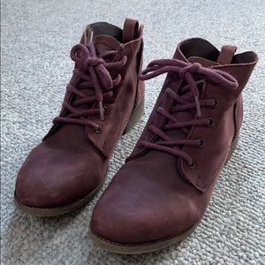 Dark purple boots